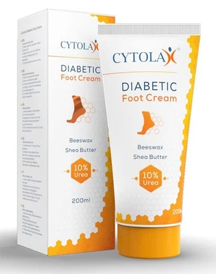 Cytolax Diabetic Foot Cream 200ml | with 10% Urea, Shea Butter, Beeswax |