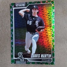 Topps 2026 Series 1 Davis Martin Green Rainbow Foil /99 Chicago White Sox #281