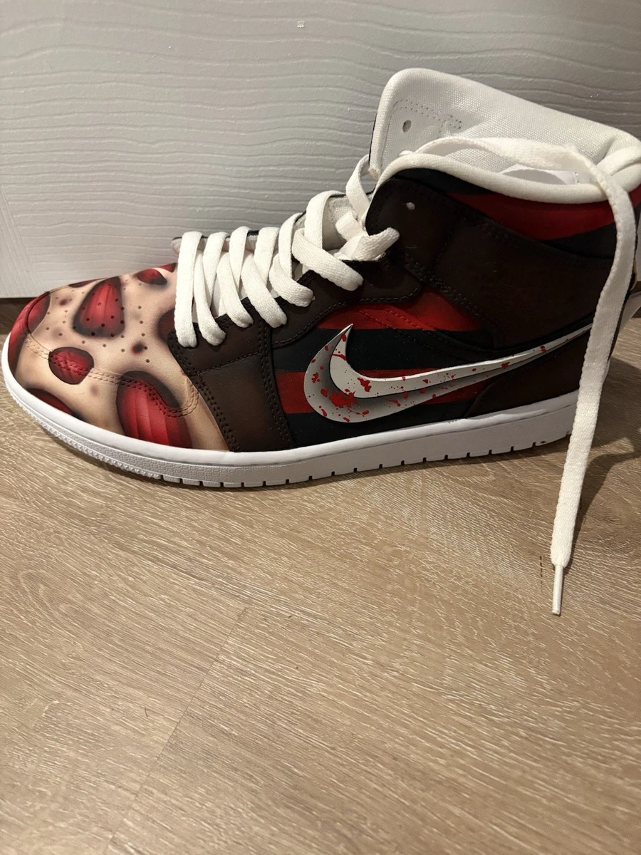 Shoe Surgeon x Air Jordan 1 Custom High Freddy Krueger for Sale