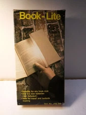 Vintage Book Lite 2000 Mini Book Reading Light Bookmark Light Lamp Need Battery 