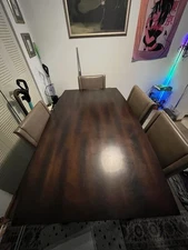 Wooden Dining Room Set 4 Chairs Table Included Solid Wood Dining Room Furniture