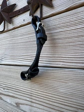USED HARNESS LEATHER ROLLED SNAFFLE BIT HOBBLE CURB STRAP CHAIN DARK OIL