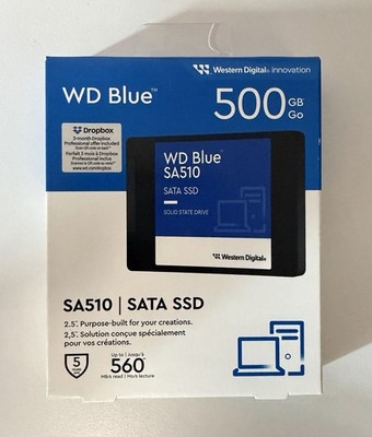 (NEW) Western Digital WD Blue SA510 500GB 2.5'' SAS 3 Internal Solid State Drive