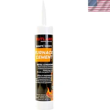 Rutland 10.3 oz High Heat Resistant Furnace Cement - Perfect for Repairs