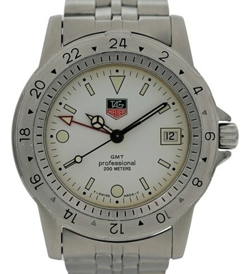 Tag Heuer 40mm Men's Professional 1500 Series GMT Jumbo SS Watch