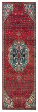 Vintage Hand-knotted Runner Rug 3'2" x 10'2" Traditional Oriental Wool Carpet