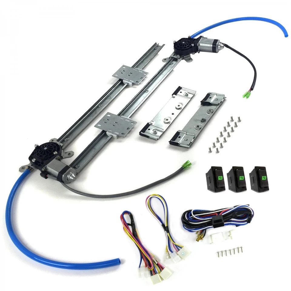 Kit regulador ventana eléctrica Ford Truck F100 (2.ª generación) 1953-1956 con 3 interruptores Foto 2 de 4