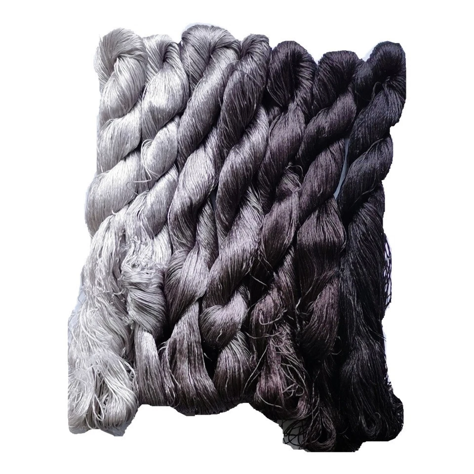 7 Skeins natural mulberry silk embroidery floss thread cross stitch thread DIY - Image 3 of 4