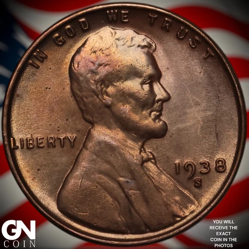 1938-S Lincoln Wheat Cent — photo from the most recent tracked eBay sale