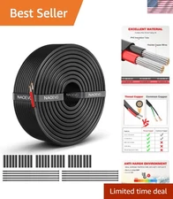 Versatile 50FT 14 Gauge Low Voltage Electrical Wire - Ideal for DIY Projects