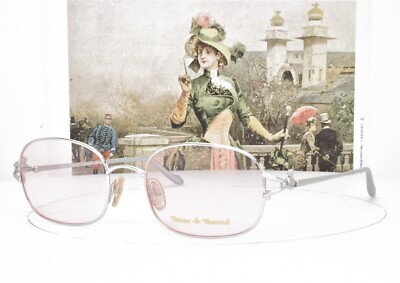 VIVIENNE WESTWOOD Eyeglasses Rare Vintage SILVER Titanium 52-19