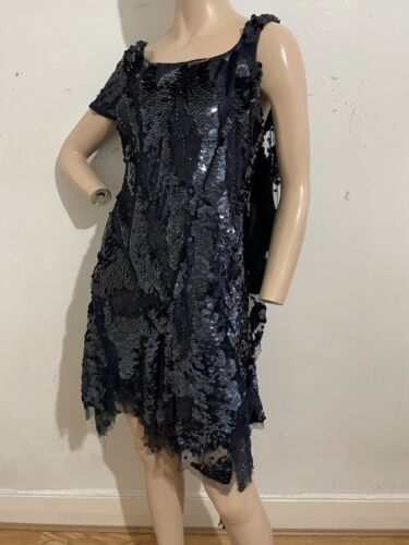 MEADHAM KIRCHHOFF TOPSHOP SEQUIN MESH EVENING PARTY DRESS UK 10 EU 38 SMALL BNWT - Picture 5 of 11