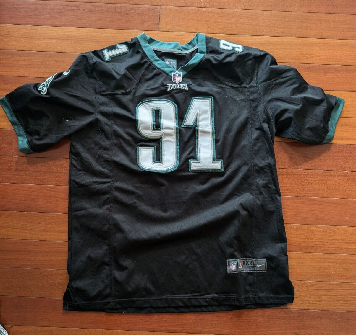 Nike NFL On Field Jersey Fletcher Cox #91 Philadelphia Eagles Jersey Size XXXL