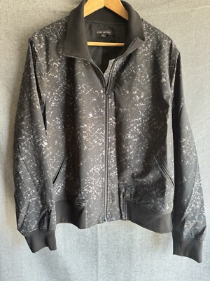 Lane Bryant Size 24 On The Go Bomber Black gray Women's Jacket Plus