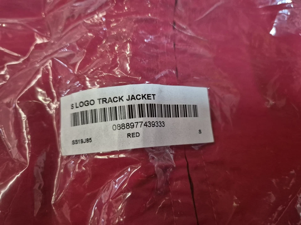 Supreme S Logo Jacket Red Small Size - Image 4 of 4