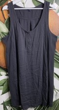 Splendid XL Gray Ribbed Side Sleeveless Dress 100% Viscose