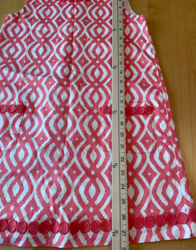 VINEYARD VINE SCORAL PRINT SHEATH EMBELLISHED COLLAR DRESS GIRLS SZ 14 - Picture 7 of 8