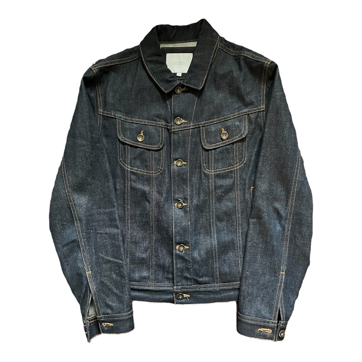 Saturdays NYC Emil Denim Jacket Size Small-Cone Mills Denim | eBay