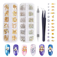 Deko Diamanten, Strasssteine Nail Art, Transparent Acryl Kristalle Deko, Multi F