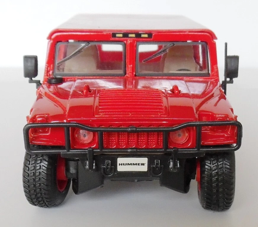 1:27 Maisto Orange/Red Hummer H1 4 Door Wagon Diecast New - Image 2 of 4