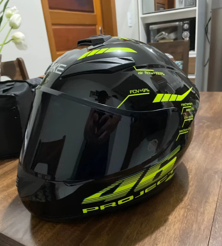 Casco Moto Valentino Rossi 46 Integrale Nero Grafica MotoGp 2025 Certificato DOT - Immagine 3 di 4