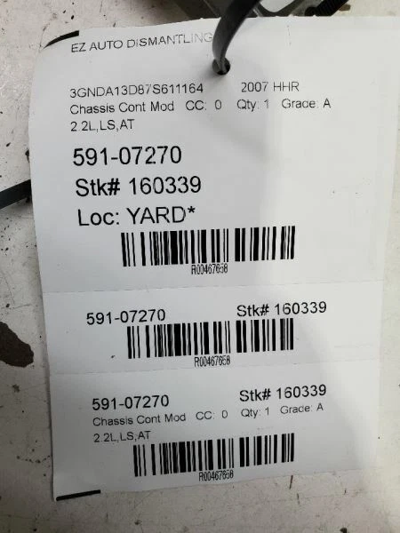 Chevrolet HHR LS 2006-2014, módulo de control de transmisión, 2,2 L, PN - 24243901 Foto 3 de 3