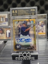 2016 Bowman Chrome Prospect Gold Auto David Denson Fcg 8.5