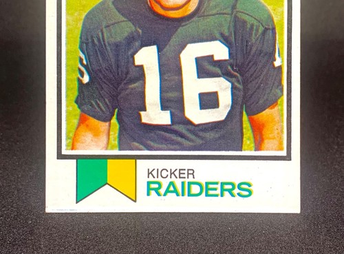 1973 Topps George Blanda #25 Oakland Raiders Football Card - Picture 3 of 4