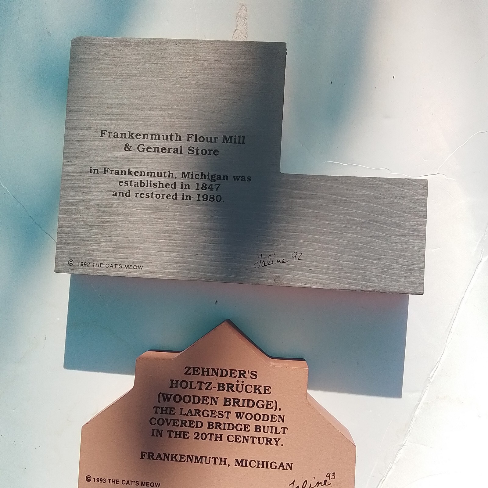 CATS MEOW FRANKENMUTH MI, 199293, FLOUR MILL, COVERED BRIDGE eBay