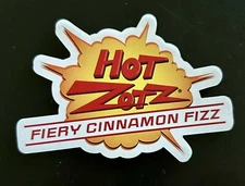 "Hot Zotz Fiery Cinnamon Fizz" Candy Magnet 3" x 2"