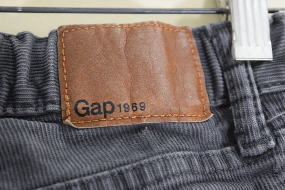 Gap Kids 1969 BOYS 7 Slim Gray Corduroy Small Wale 24x22 Jeans Pants READ - Image 4 of 4