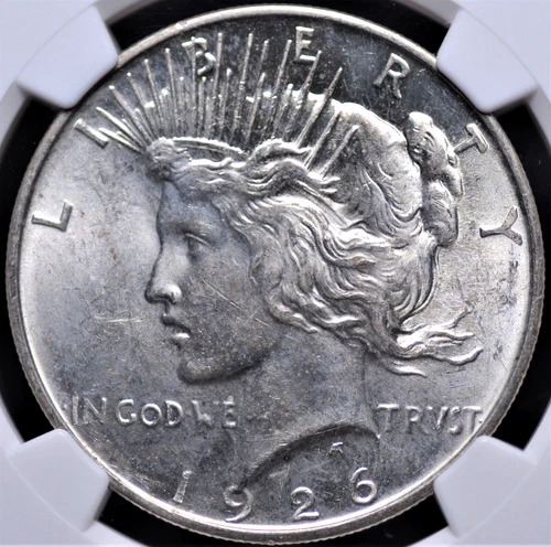 1926 D PEACE DOLLAR NGC MS 62 LUSTER, STRIKE, AND APPEAL OF A HIGHER GRADE AND A
