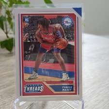 2020-21 Panini Chronicles Threads Rookie #76 Tyrese Maxey 76ers