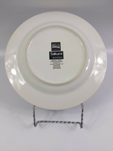 Holiday Cheer salad plate Warren Kimble Sakura Teddy Tree 8.25" disc Christmas - Picture 2 of 4