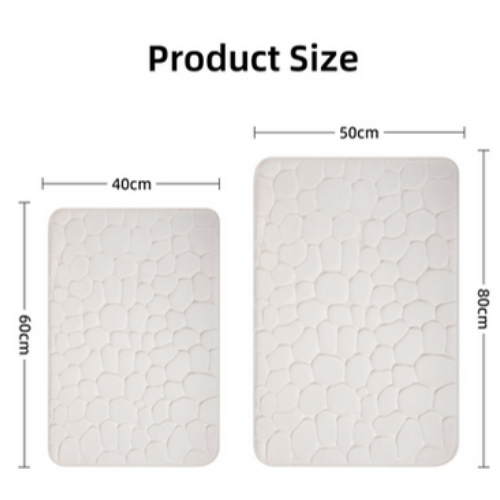 Tappetino Bagno Memory Foam 50x80 cm, Extra Morbido Antiscivolo, Super Assorbente, Lavabile - Foto 5 di 5