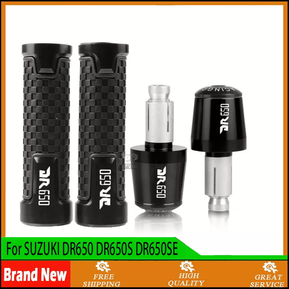 For SUZUKI DR650 DR650S DR650SE CNC Handlebar Handle Bar Hand Grips End Cap New Foto 3 de 4
