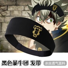 Black Clover Asta Cosplay Sports Sweat Absorbing Running Fitness Headband Gift