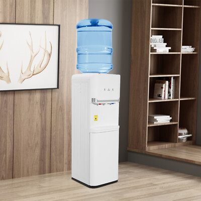 Top Load Hot Water, Cold Water Dispenser Double Storage Cabinets For 5Gal Bucket