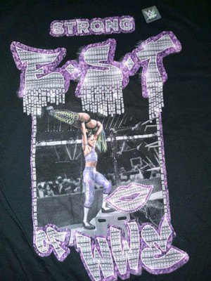 Mens Medium Bianca wwe Shirt Wrestling New