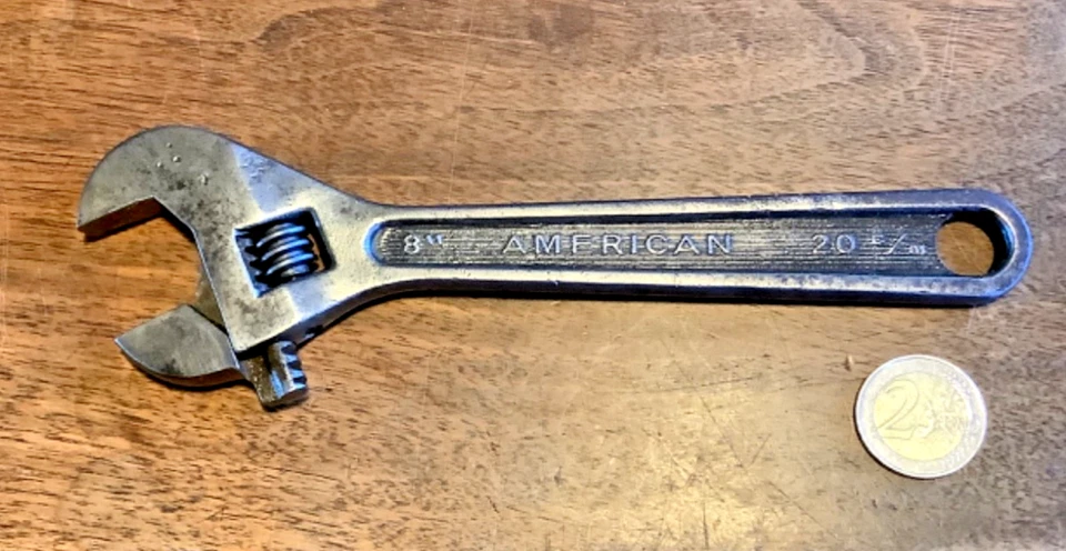 outils anciens,old tools,vieux outils,belle clé a molette américaine ... - Photo 2/4