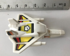 POPI  MASKMAN TURBORANGER accessoire pièce avion blanc BIOMAN 2 BANDAI 1987