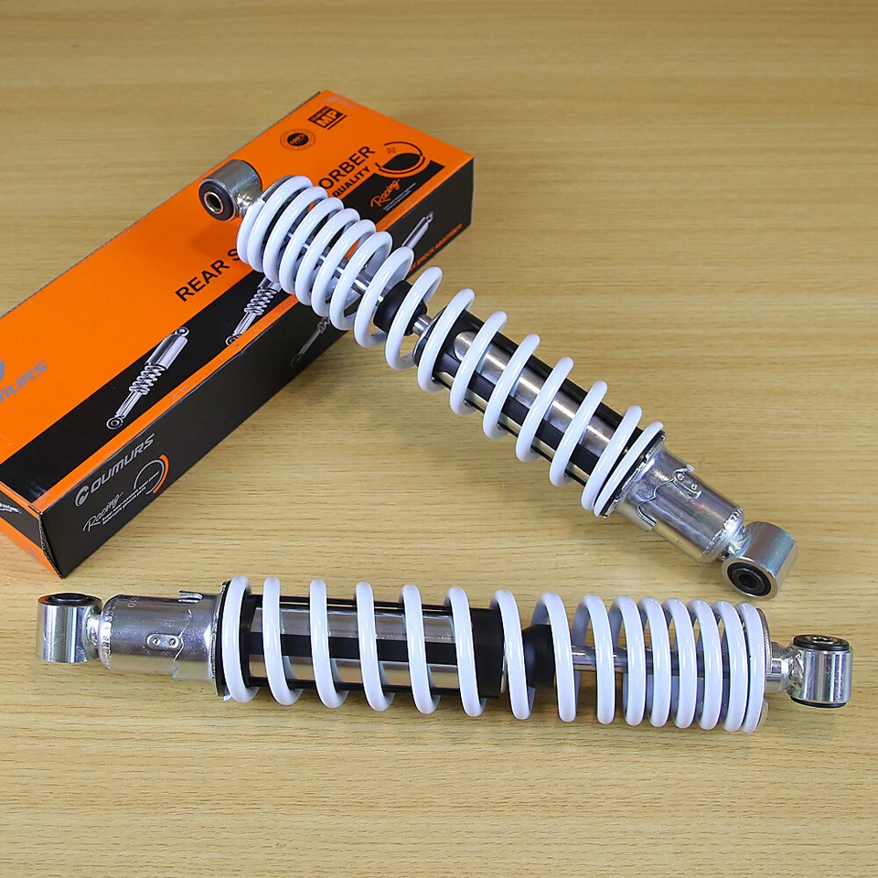 Par Amortiguadores Delanteros Resorte Blanco Para Yamaha Banshee 350 YFZ350 87-06 ATV Foto 3 de 4