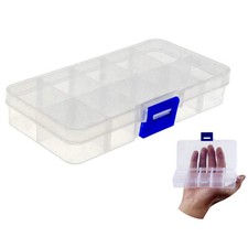 Soddeph Set 6 Contenitori In Plastica Con Coperchio In Bambù – Impilabili, 24.9x17.3x15 Cm, Per Organizzare Casa, Cucina, Ufficio E Armadio, Bianco - 2