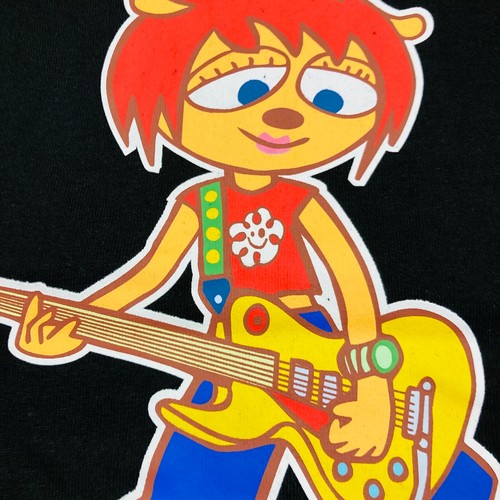Um Jammer Lammy Guitar Japanese 3L size Black T-Shirt 2024 Rodney Game Parappa - Picture 14 of 17