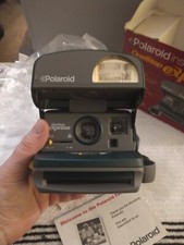 Untested Polaroid One Step Express Instant 600 Film Camera. Read Description
