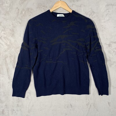 Tim Coppens Sweater Mens Medium Blue Long Sleeve Made In Italy Virgin Wool
