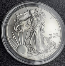 2012 AMERICAN EAGLE 1oz 999 Silver Coin RARE YEAR BU in Capsule SPECIAL OFFER!