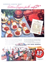A&P Super Markets 1946 Print Ad A&P for Better Meals for Their Money 10x14