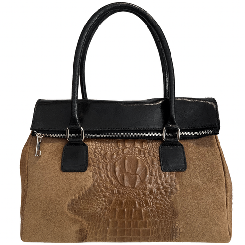 Modarno Damentasche Echtleder Wildleder mit abnehmbarem Henkel und Schultergurt - Bild 17 von 48