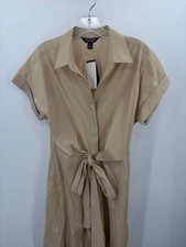 Pre-Owned Lauren Tan Size 6 Maxi Short Sleeve Dress